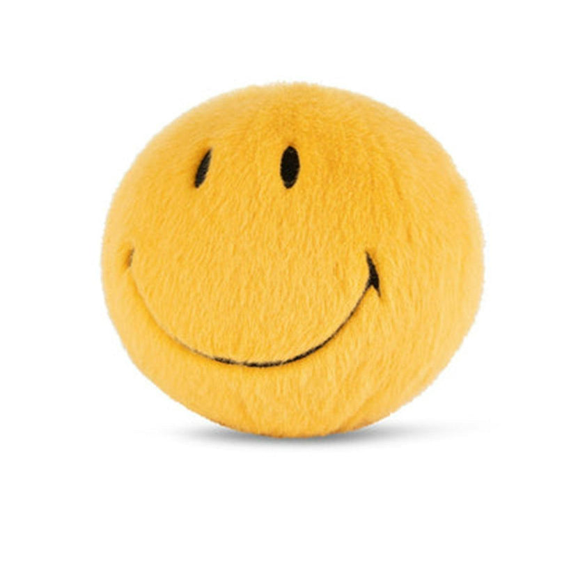 Plush Smiley Fuzzy Yellow 5"