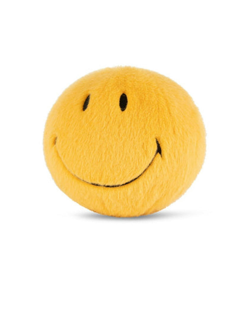 Plush Smiley Fuzzy Yellow 5"