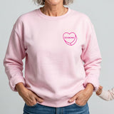 Grandma Luv Letters Sweatshirt, Pink
