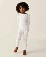 Kid's Pima Snug Fit Pajama Set in Letters and Lullabies