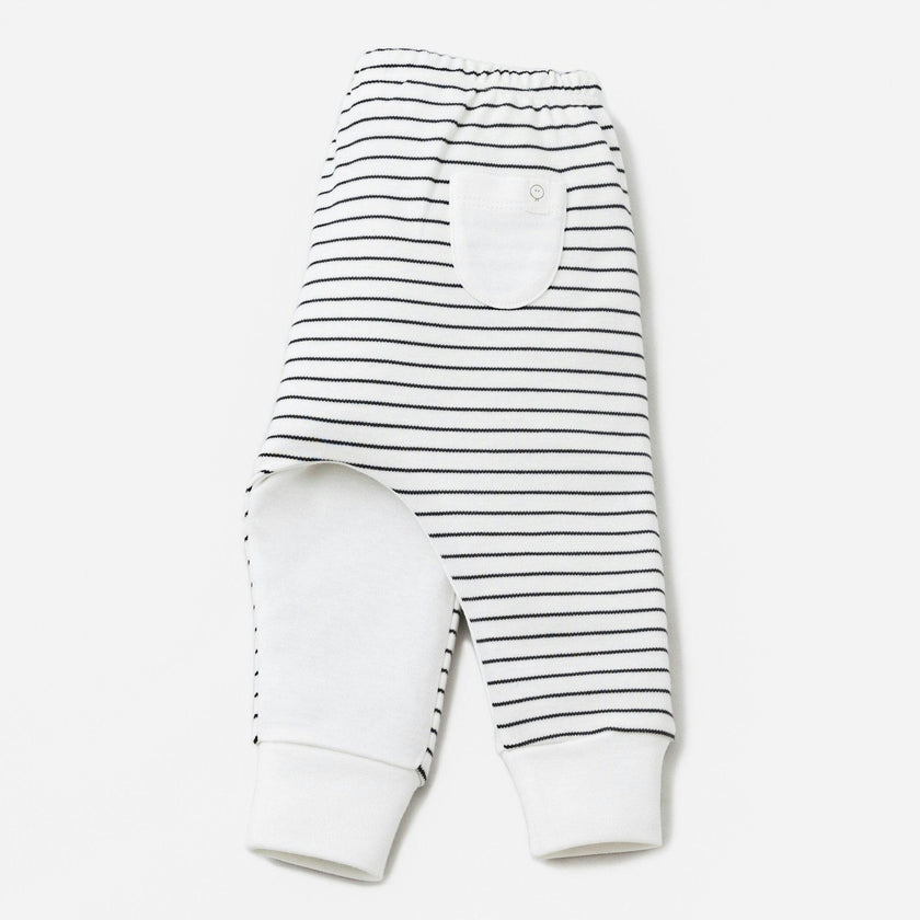 Everyday Joggers - Grey Stripe & White