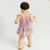 Presley Pink Smocked Babydoll Bummie Set