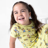 Teddy Picnic Girls' Short Sleeve Dress