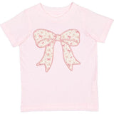 Ditsy Floral Bow Patch Short Sleeve T-Shirt