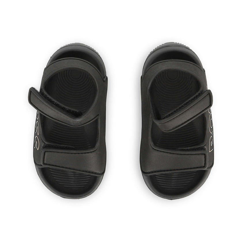 Black BOSS Velcro Sandals