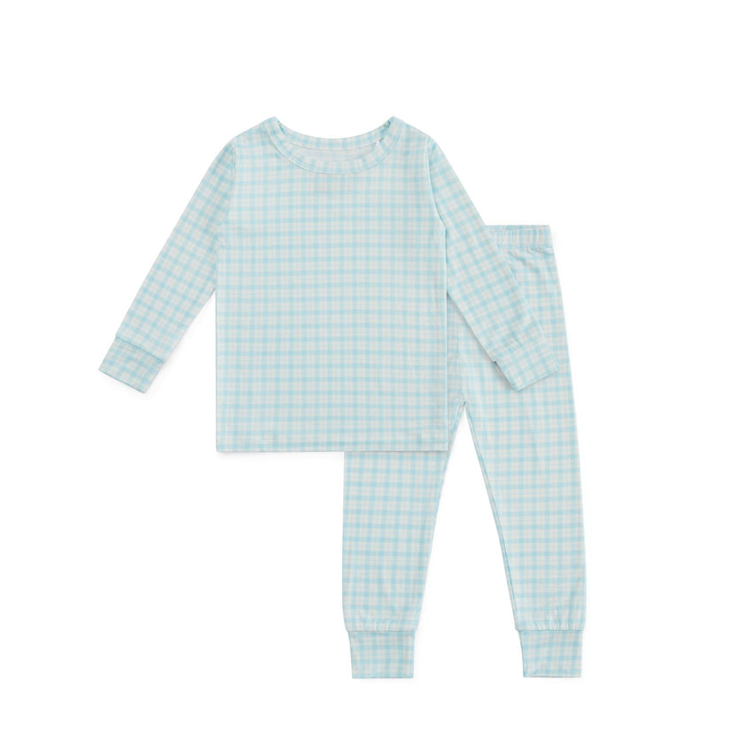 Coastal Check Bamboo Toddler Pajama Set