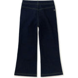 Denim-Like Flare Pants, Blue