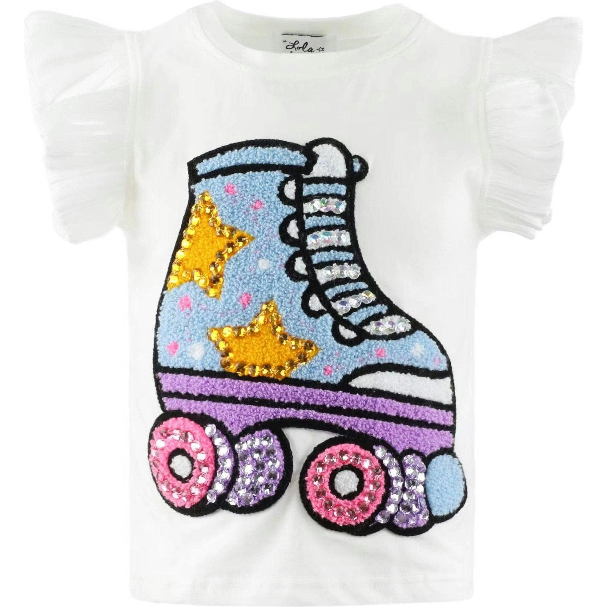 Roller Sequins Ruffle Sleeve T-Shirt