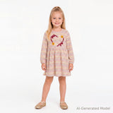 "Thankful" Jersey Dress | Autumn Bow Heart