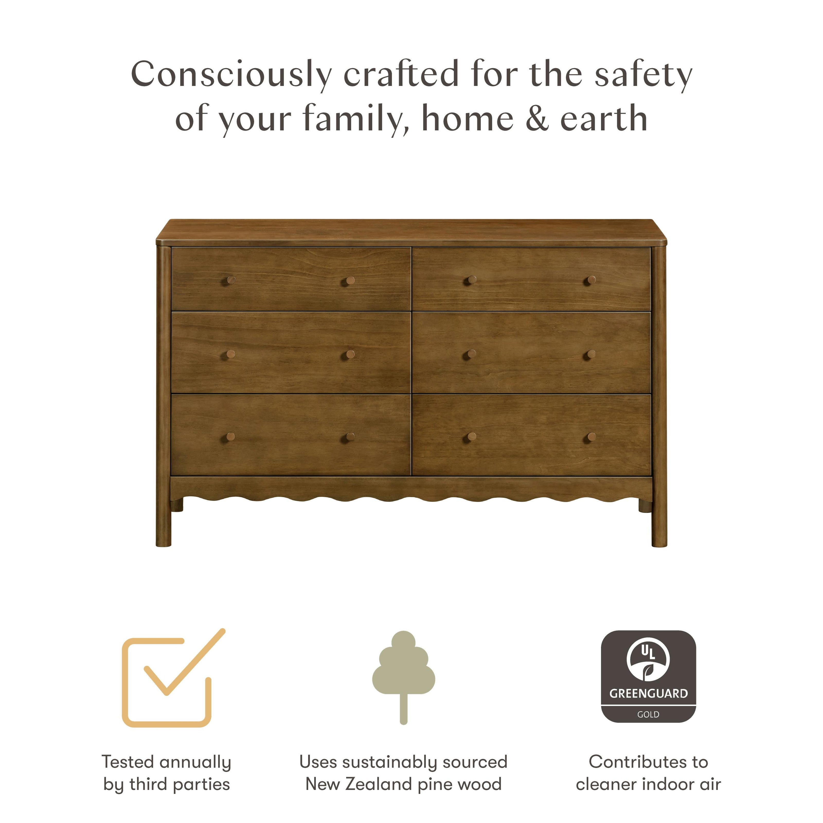 Swell 6-Drawer Wide Assembled Dresser (56