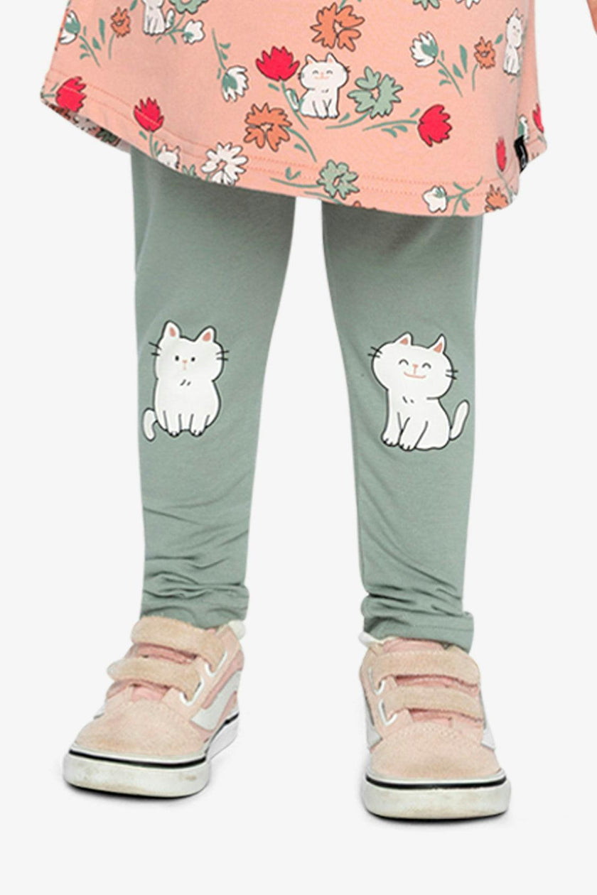 Organic Cotton Leggings Sage Green