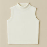 Knit Sleeveless Turtleneck