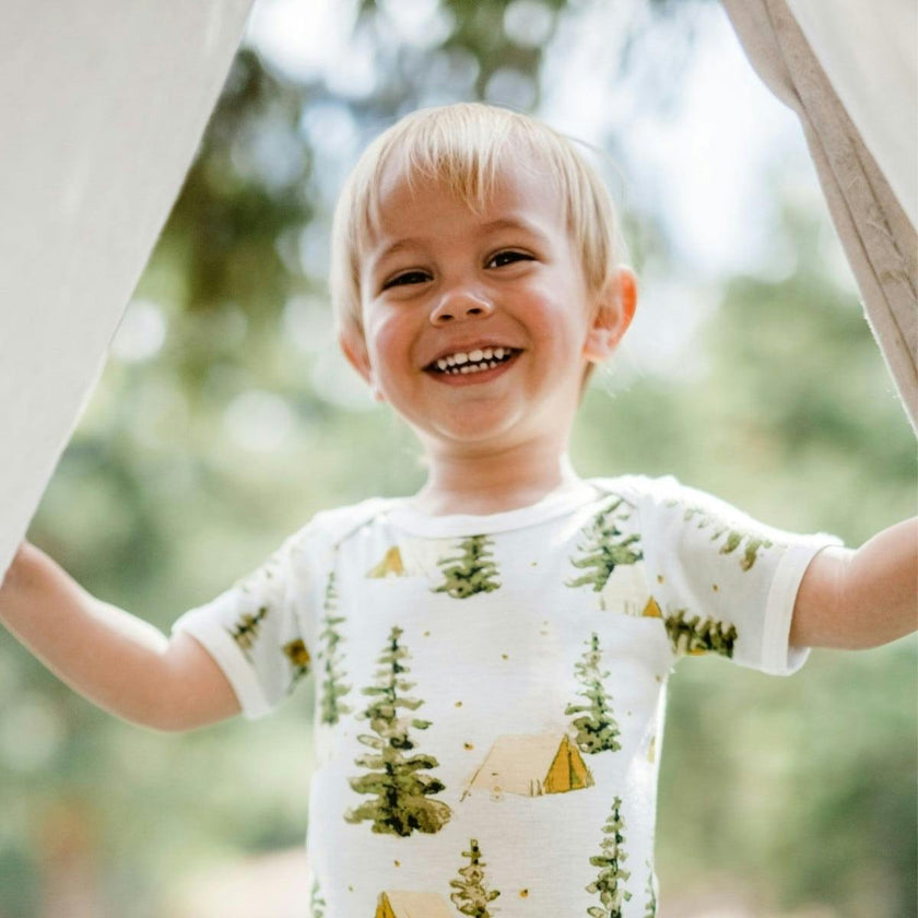 Camping Bamboo Short Sleeve One Piece