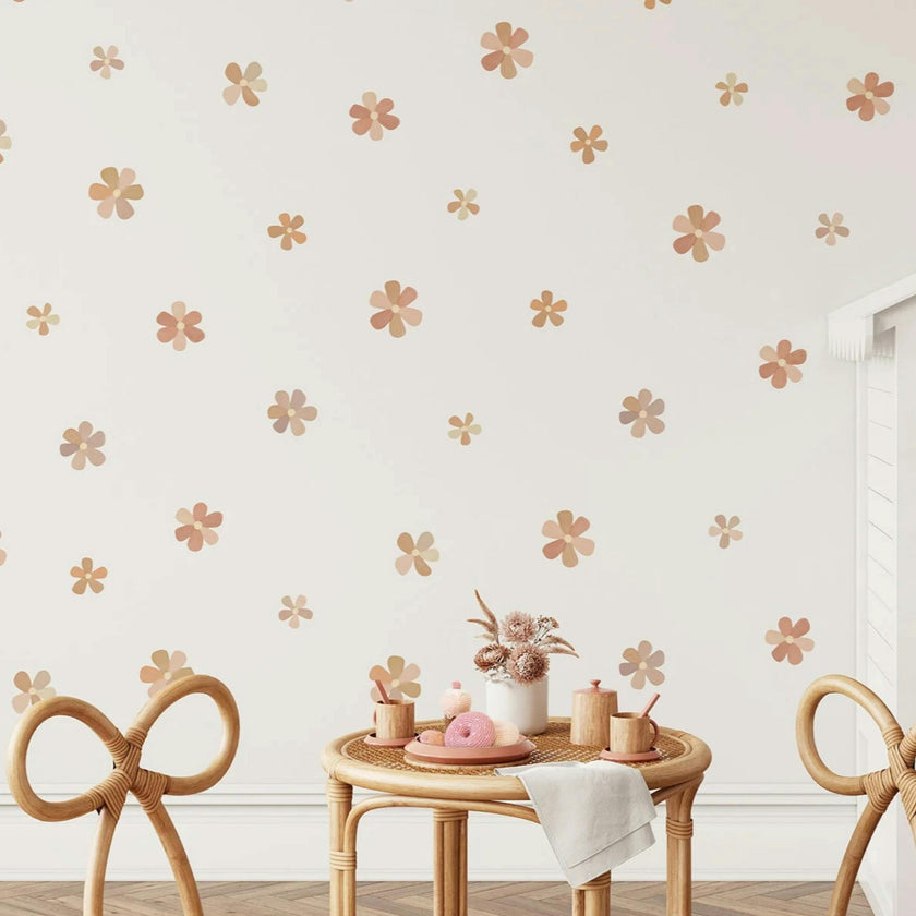 Peel & Stick Fabric Wall Stickers - Flowers