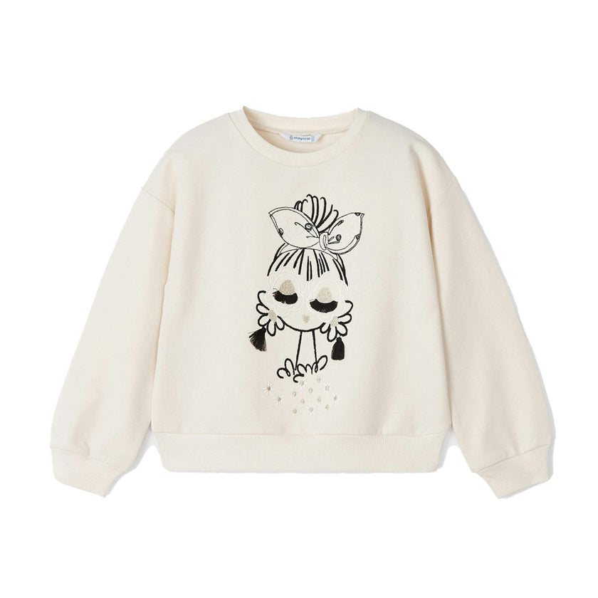 Off White Doll Graphic Sweatshirt