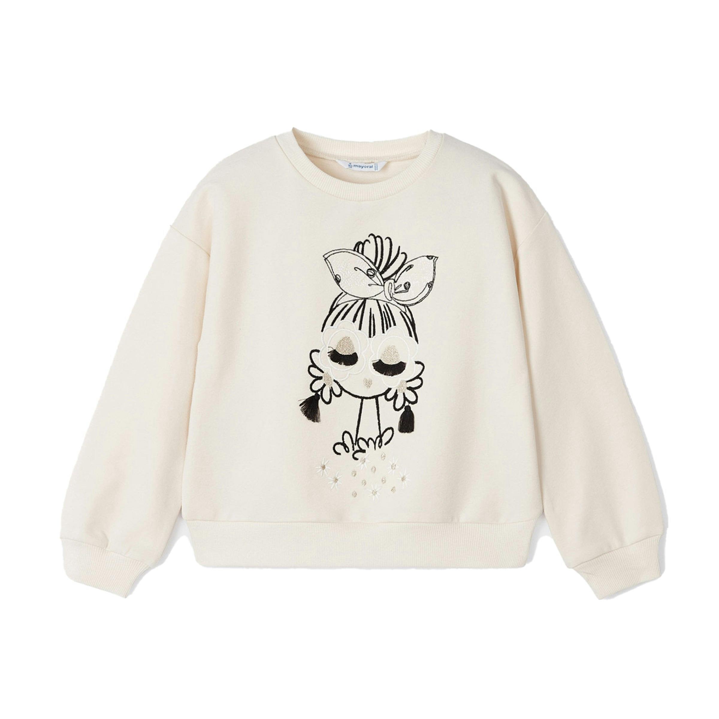 Off White Doll Graphic Sweatshirt