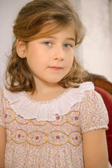 Isadora Short Sleeve Floral Smocked Dress