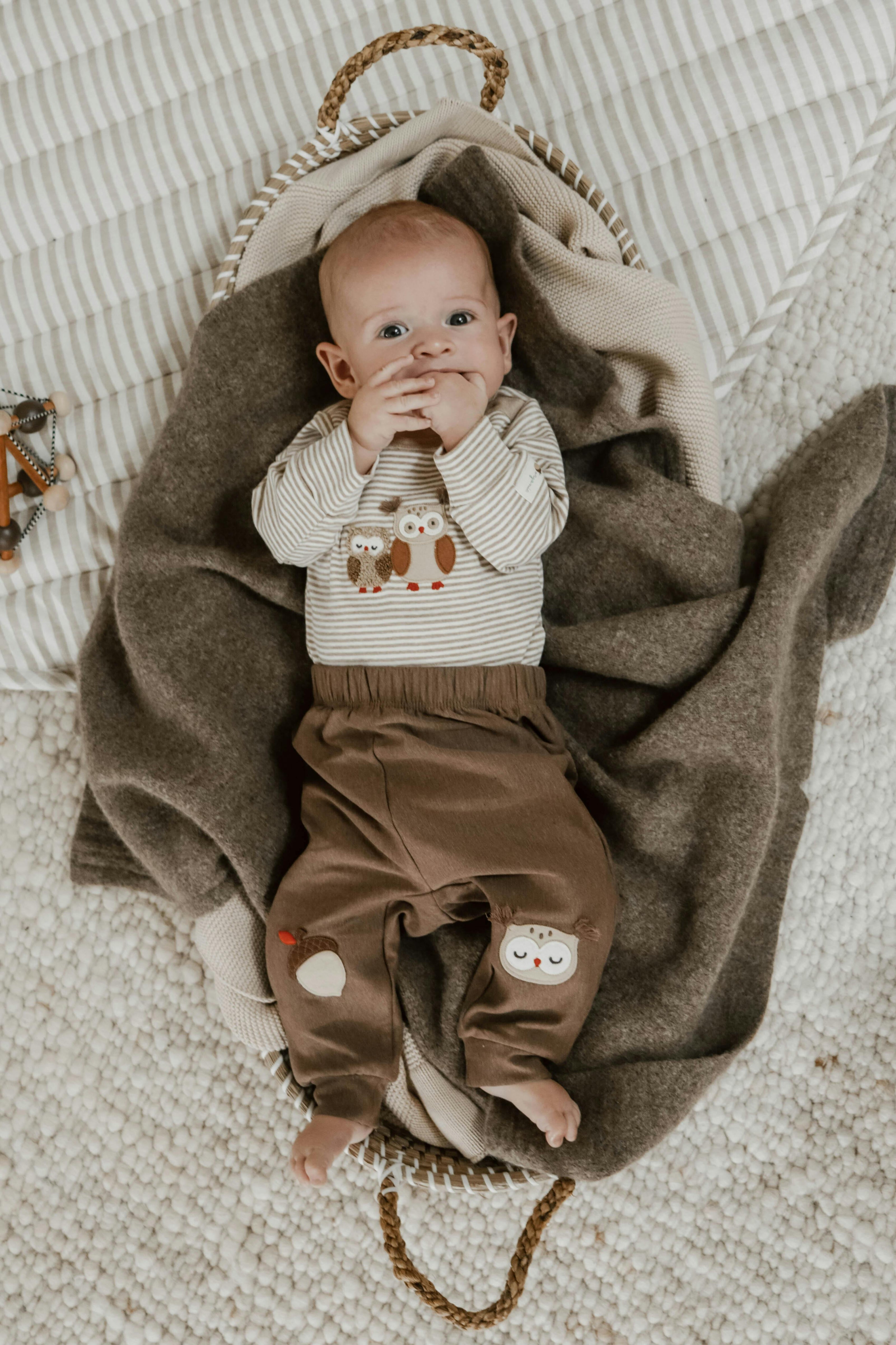 Bodysuit & Legging Set Mushroom Mini Stripe