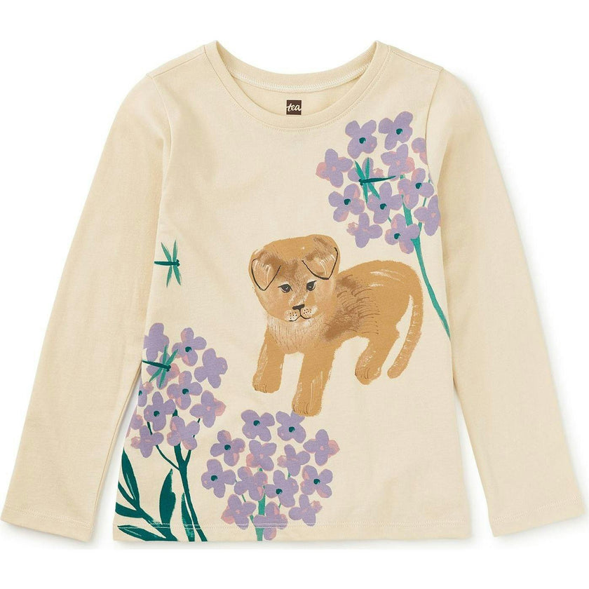 Jindo Hydrangea Graphic Tee, Natural