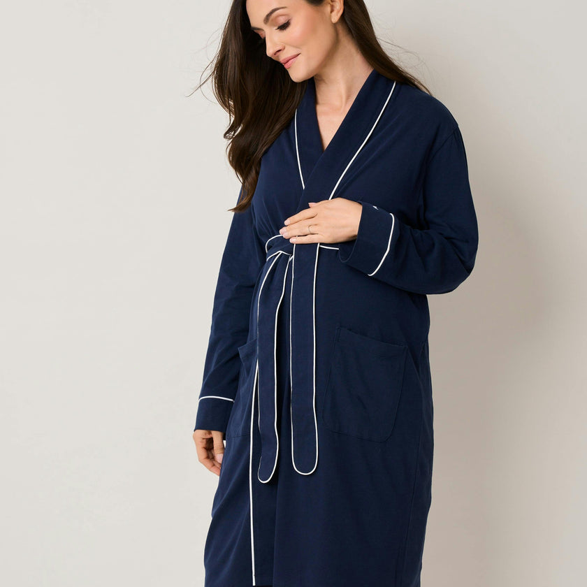The Cozy Maternity Set in Navy