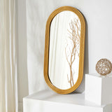 Jeanelle Oval Gold Mirror