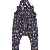 Abstract Floral Print Romper