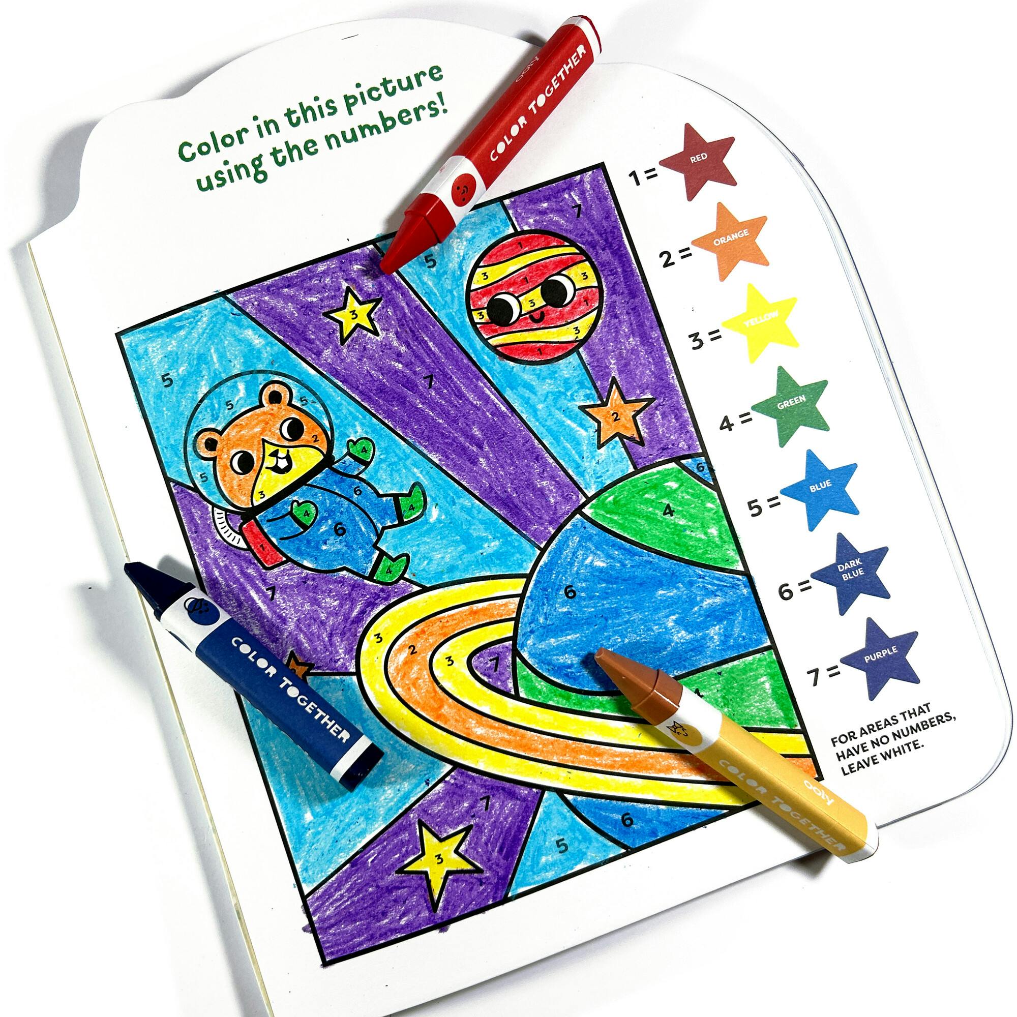 Color Together Triangular Crayons - Easy Grip - Set of 18