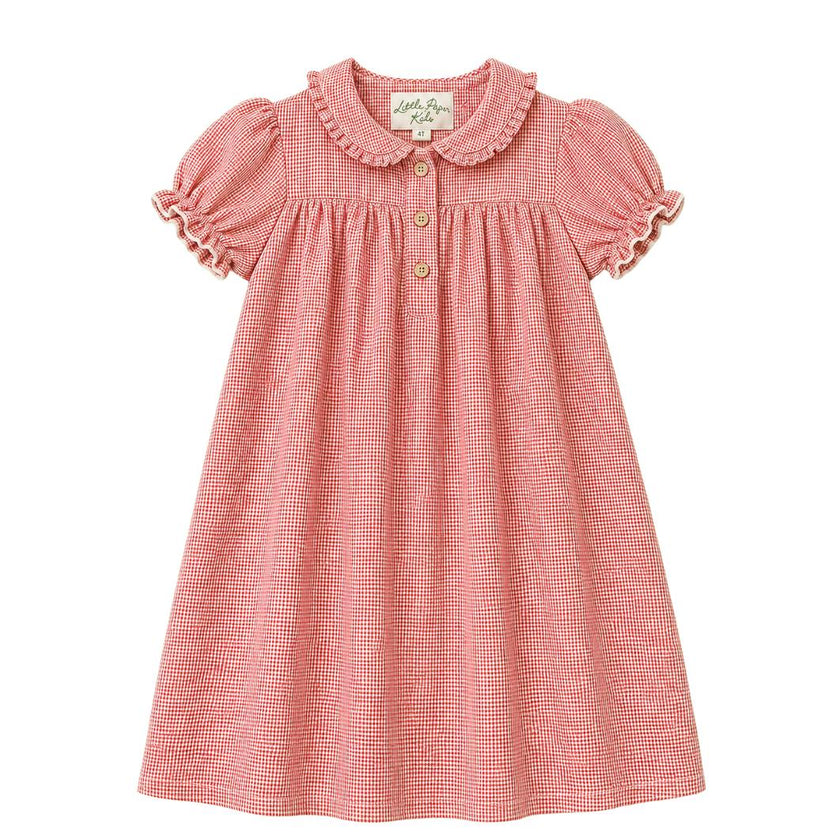 Libby Dress - Red Gingham