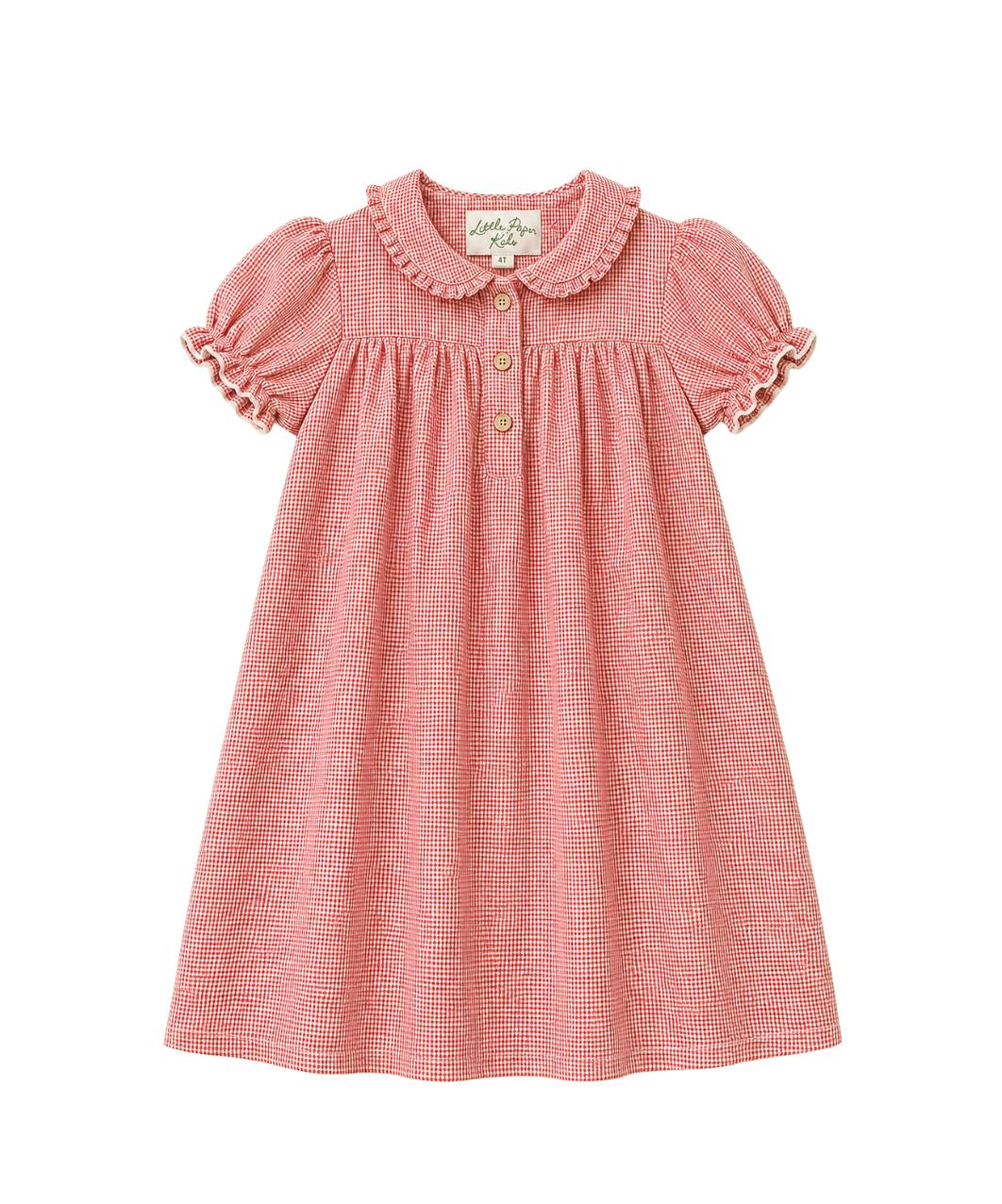 Libby Dress - Red Gingham