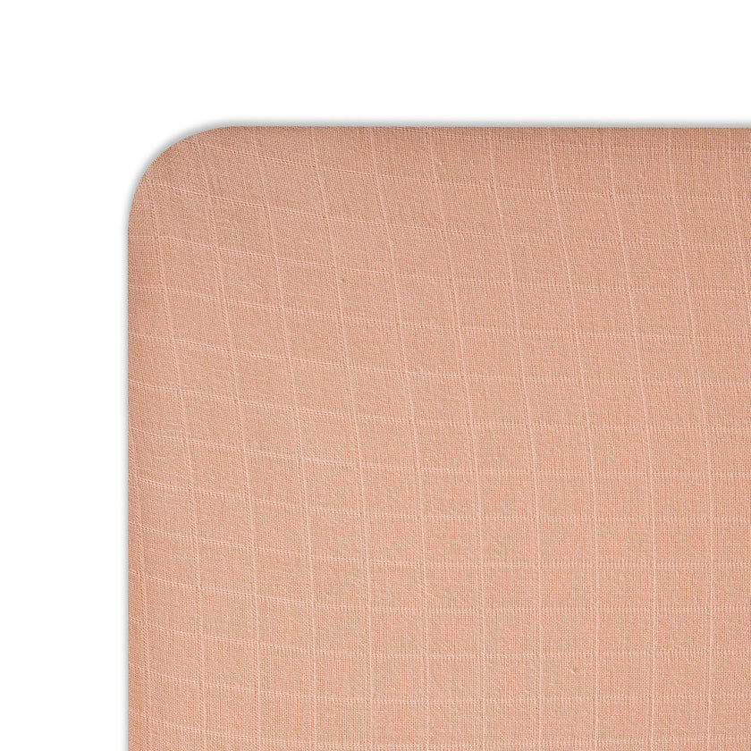 Kaleidoscope Copper Cotton Fitted Crib Sheet