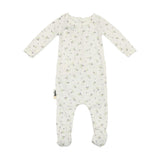 Eyelet Floral Footie