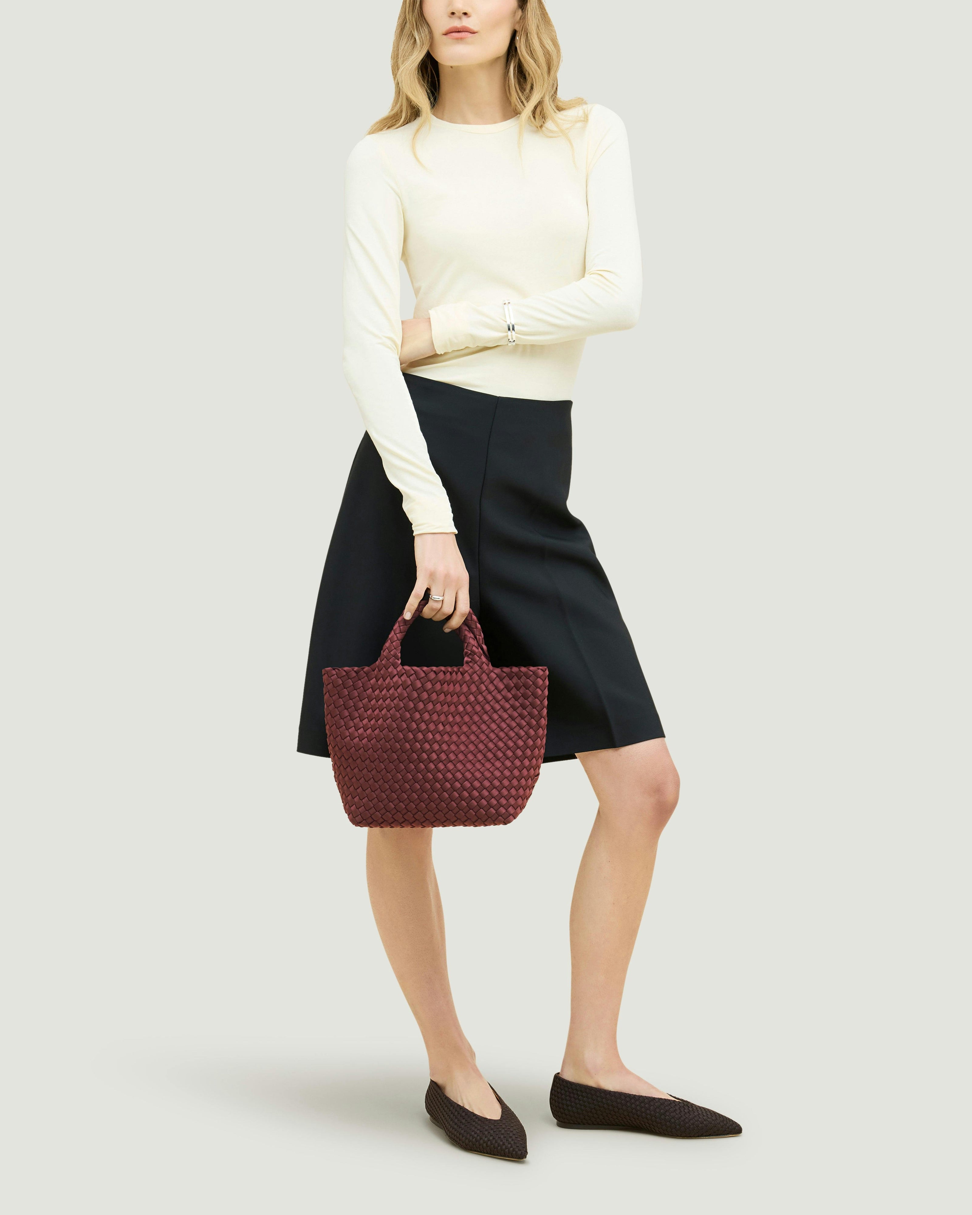 St. Barths Small Tote | Bordeaux