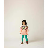 Recess Fair Isle Sweater in Pink Lemonade