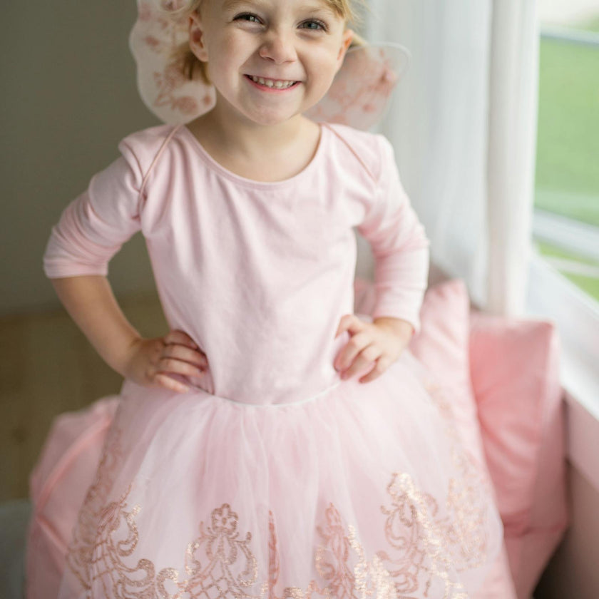 Rose Gold Tutu & Wings Set