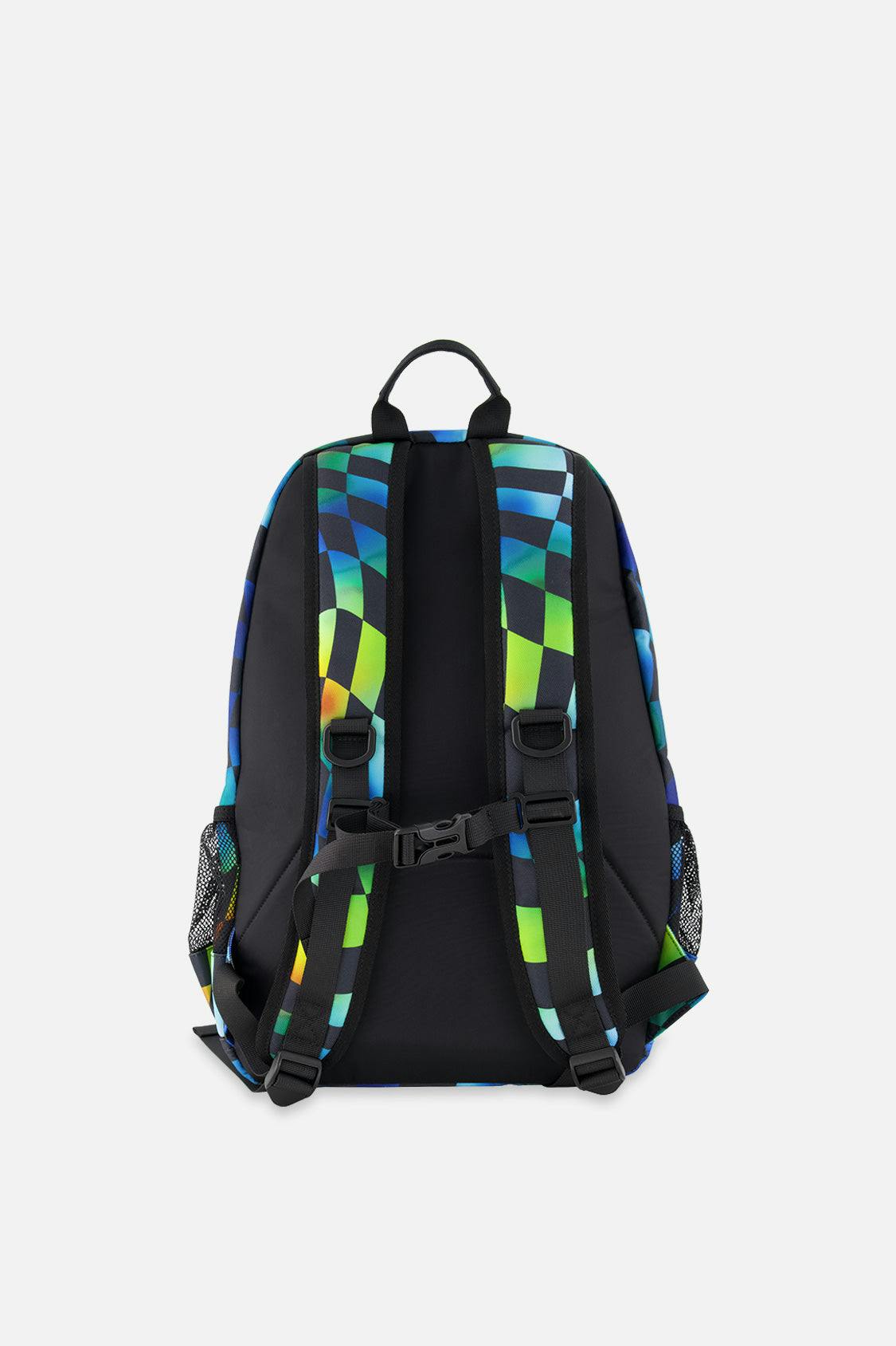 Little Boy Checkered Practical Spacious Durable Backpack