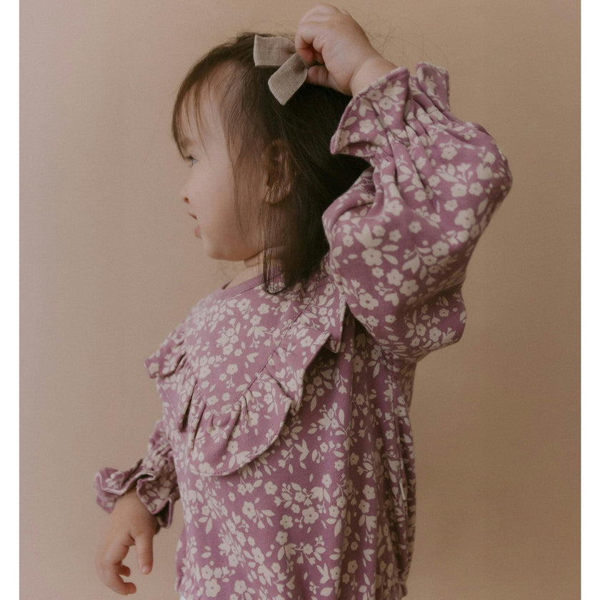 Organic Ruffle Bubble Romper