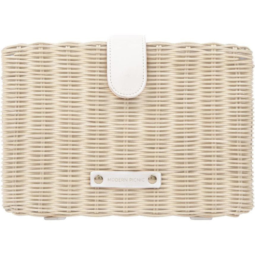 Insulated Small Wicker Snack Clutch