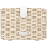 Insulated Small Wicker Snack Clutch