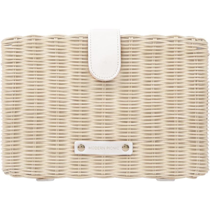 Insulated Small Wicker Snack Clutch