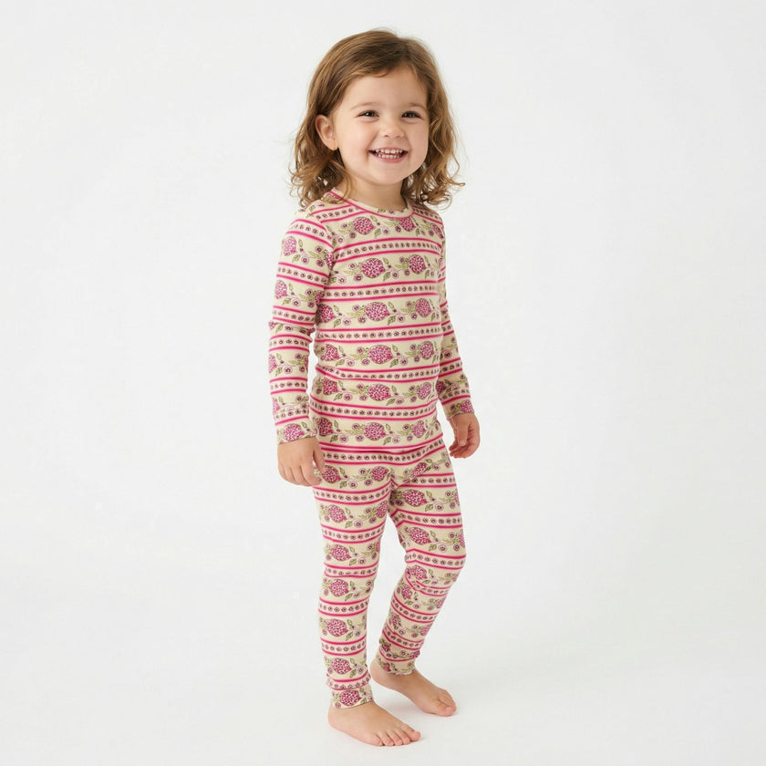 Pomegranate Soiree Bamboo Toddler Pajama