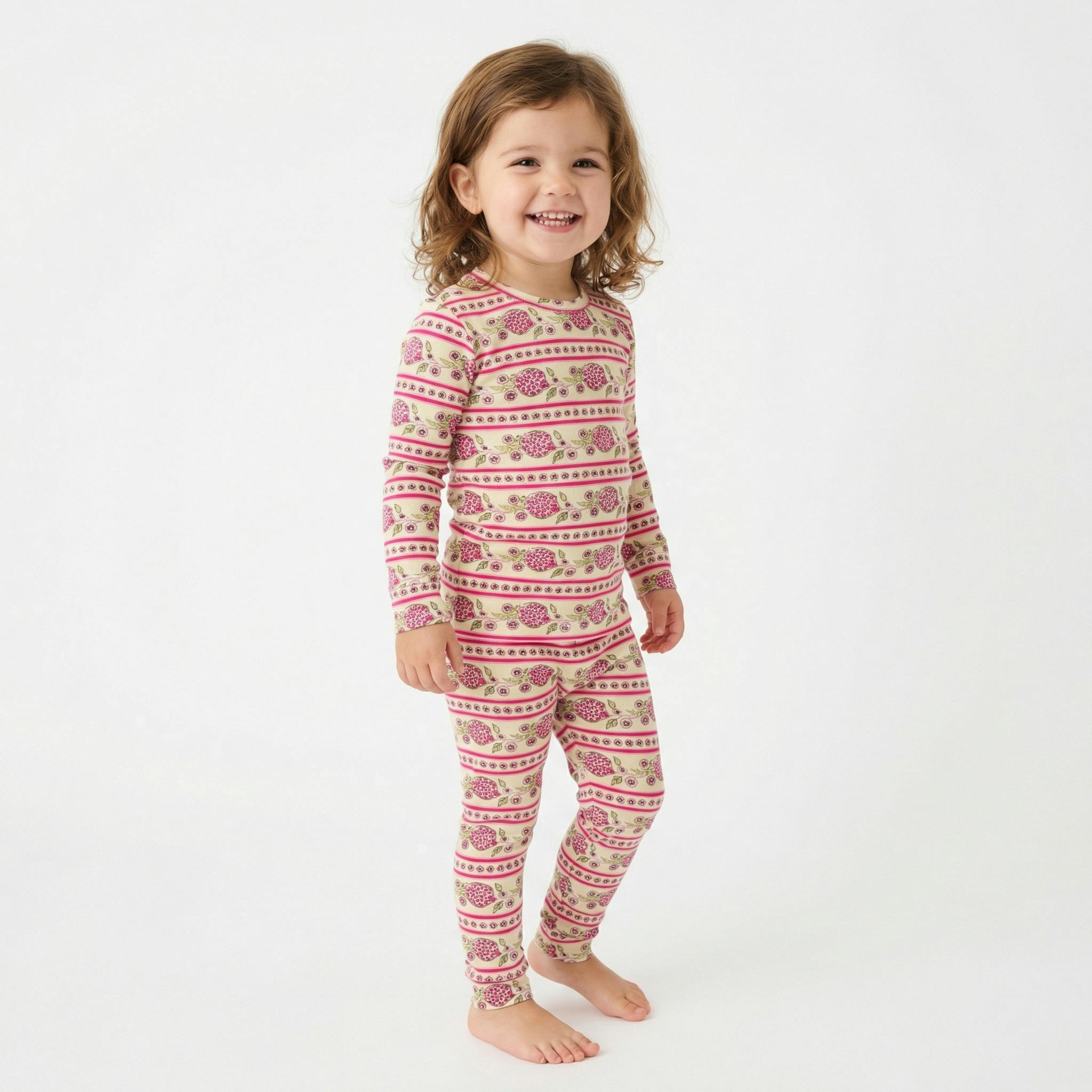 Pomegranate Soiree Bamboo Toddler Pajama