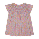 Made With Liberty Fabric Smocked Girls Blouse Isabella