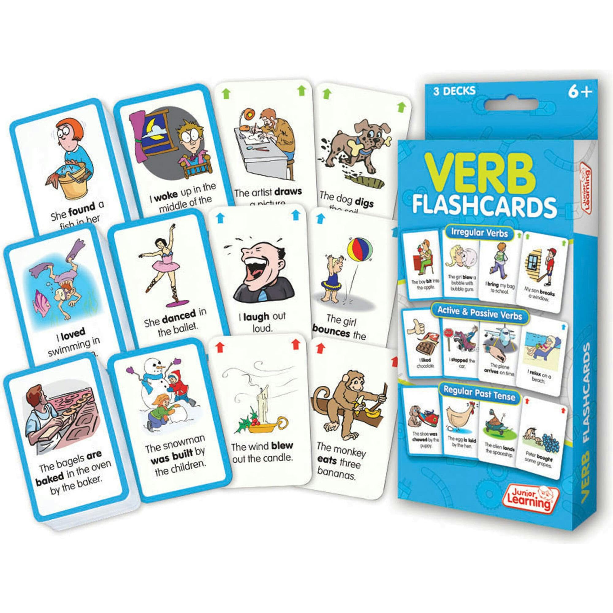 Verb Flashcards for 4th/5th Grade