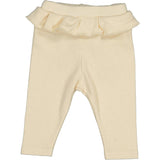 Leggings with ruffled waistband