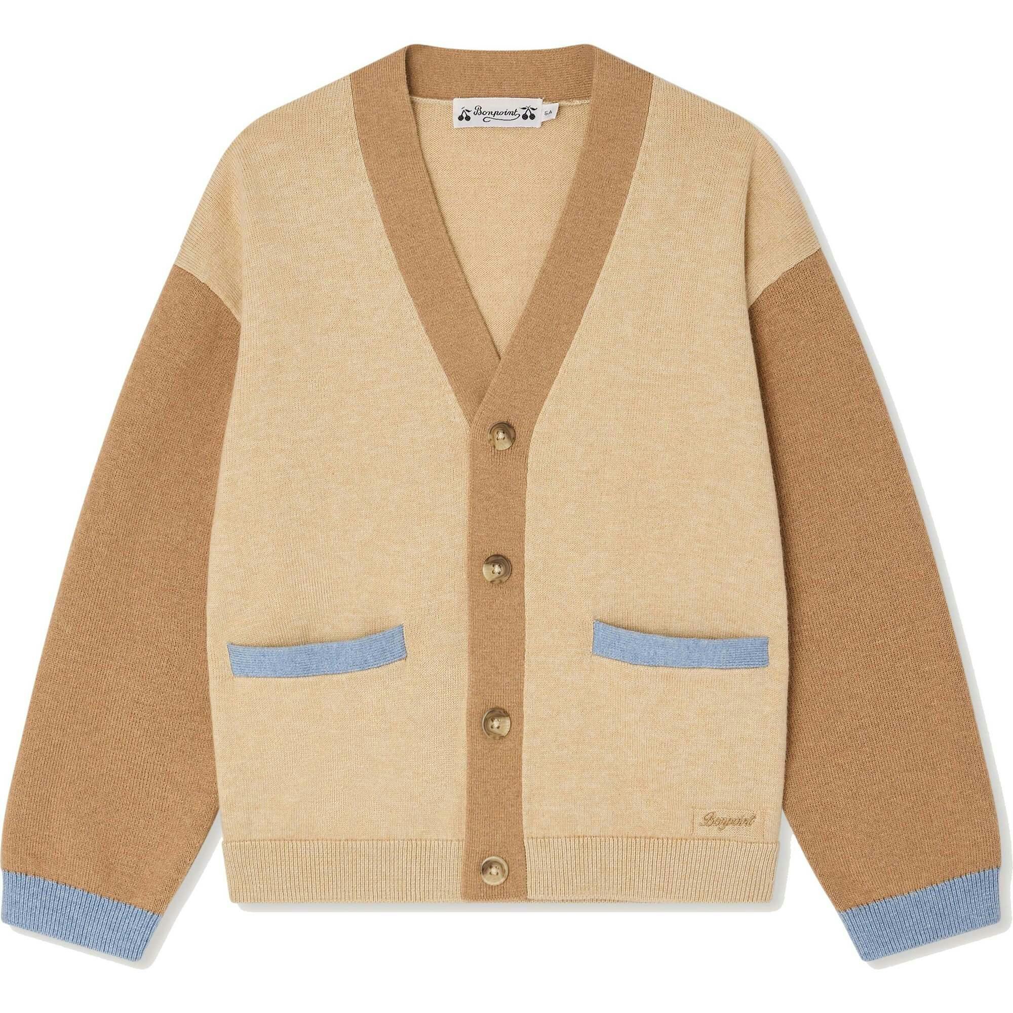 BONPOINT Cardigan Edouard - Beige Chine