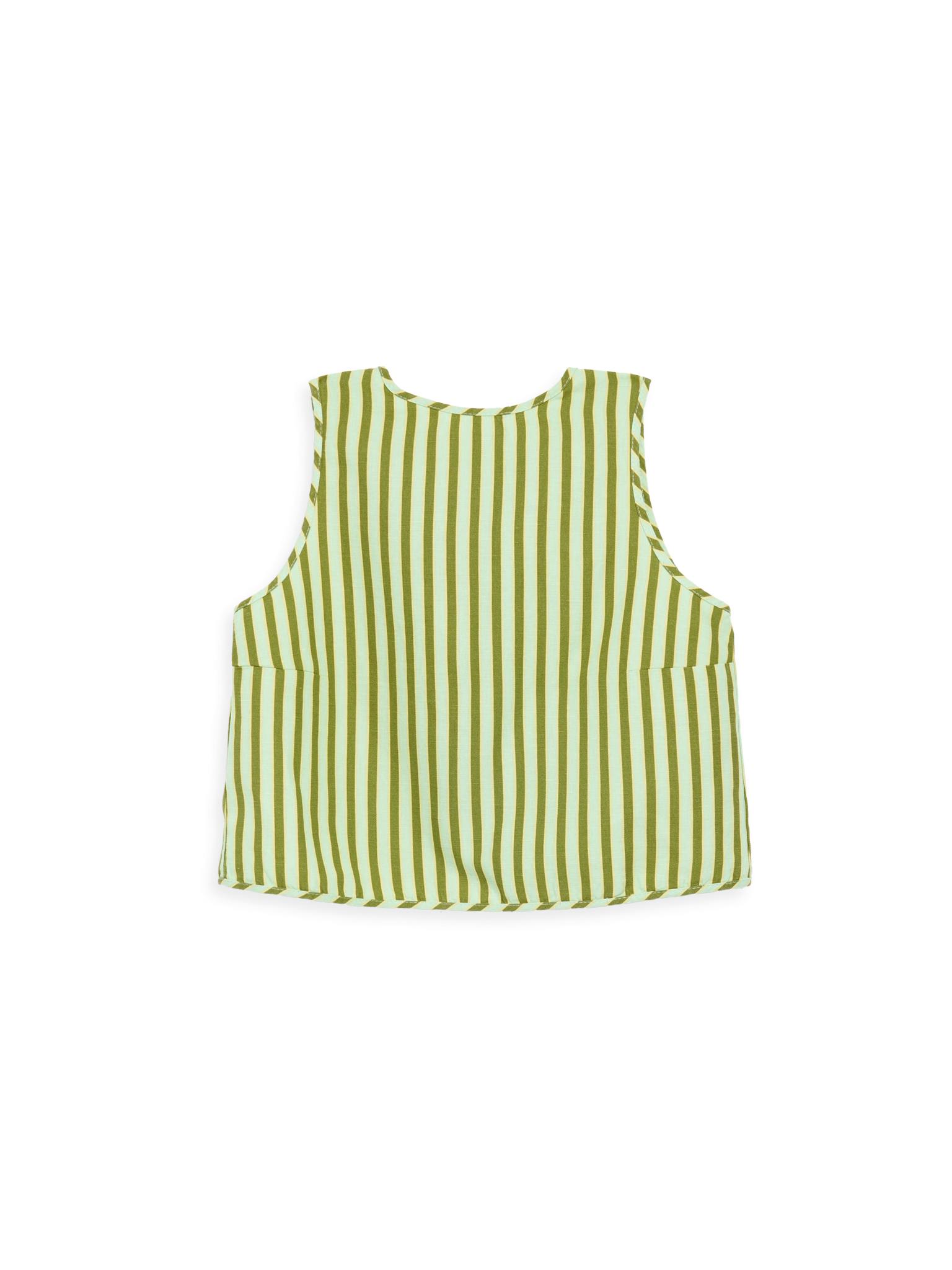 women's linen top - ice matcha