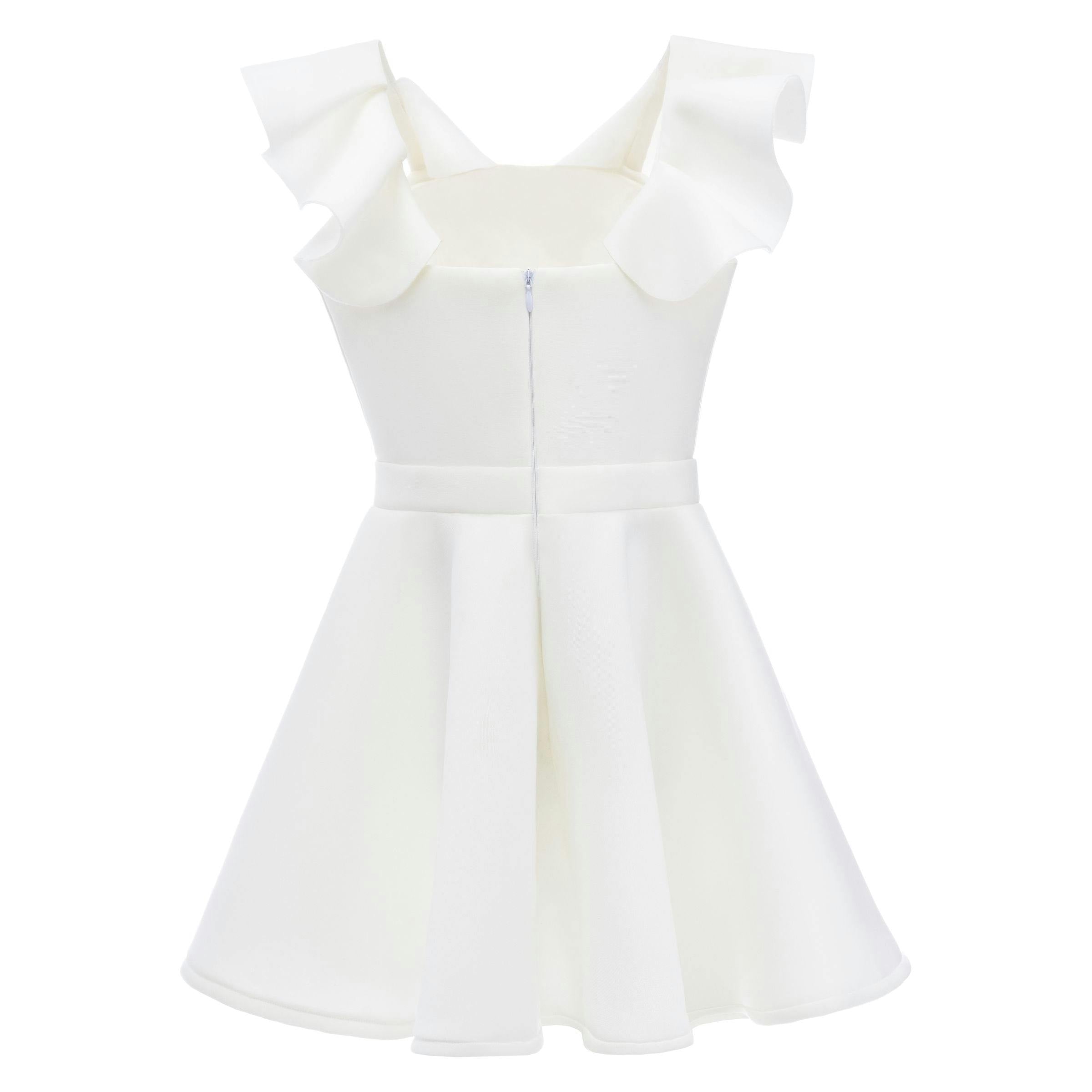 White Trinity Bow Gown