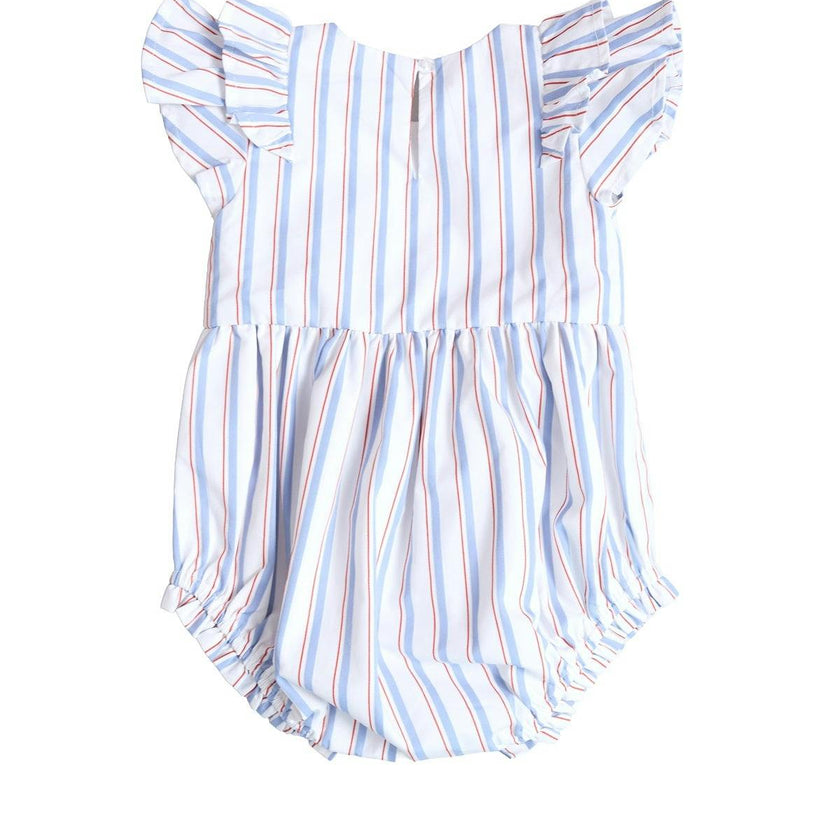 Baby Hattie Romper in Heritage Stripe