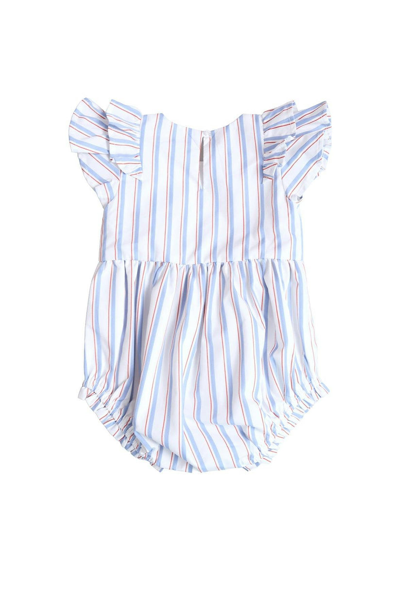 Baby Hattie Romper in Heritage Stripe