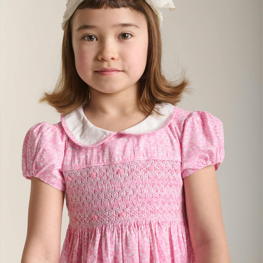 Hand-Smocked Girls Dress - Esme